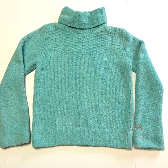 Columbia Womens Mint Green Soft Chenille Turtleneck Pullover Sweater Size Medium - Picture 1 of 7